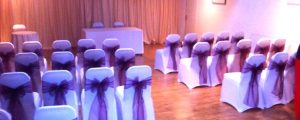 Wedding chair covers and bow Newport, Shropshire