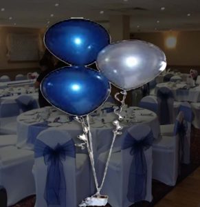 3 balloon cluster decorations for wedding and parties