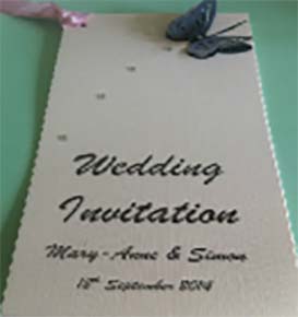 Butterfly multi-page invitation services